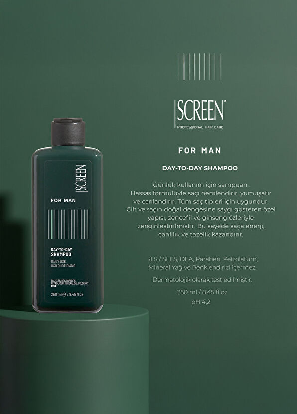 Screen Hair Care Day-to-day Nemlendirici Erkek Günlük Şampuan 250 ml - 2