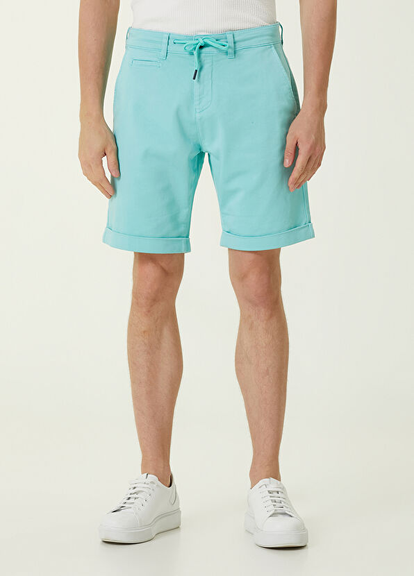 Beymen Club Mint Beli Bağcıklı Örme Şort - 2