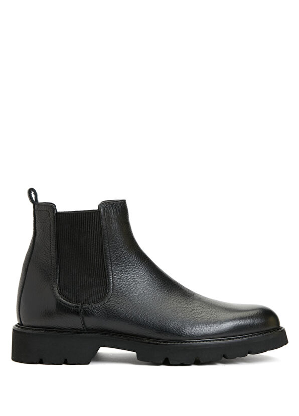 Beymen Club Black Men's Leather Chelsea Boots - 1