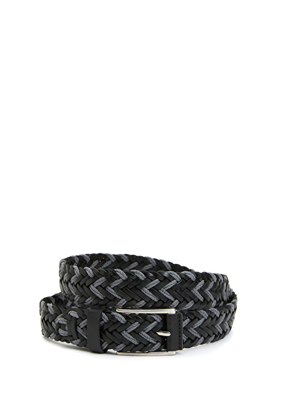 Beymen Club Colorblocked Braided Mens Belt - 1
