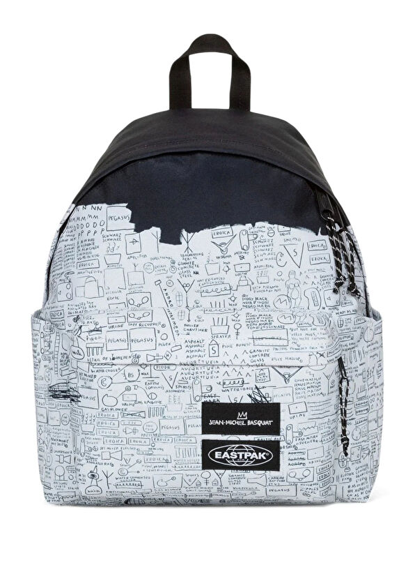 x Basquiat Siyah Beyaz Kadın Sırt Çantası - Görsel 2