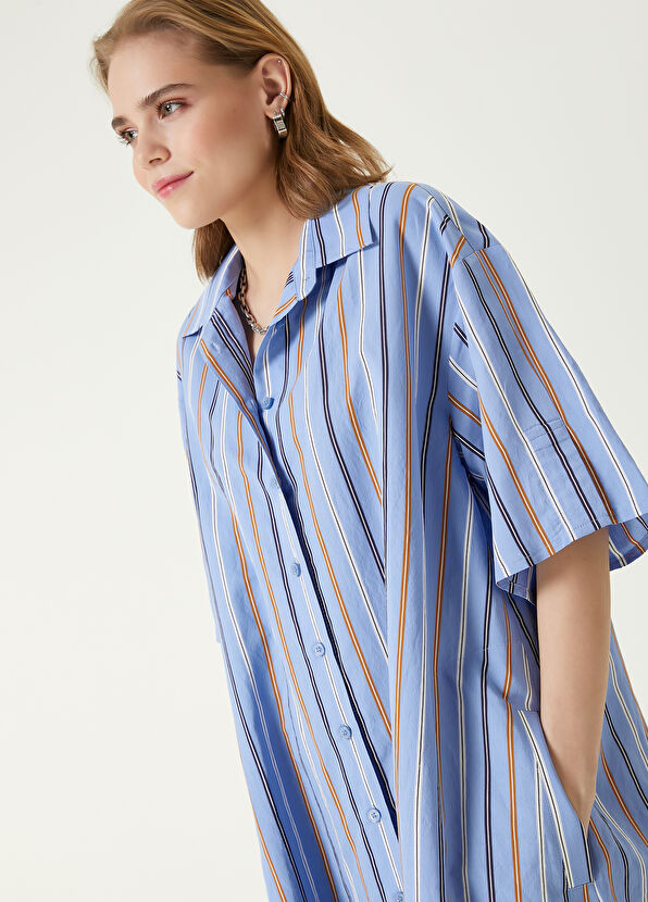 Beymen Club Mavi Midi Elbise - 2