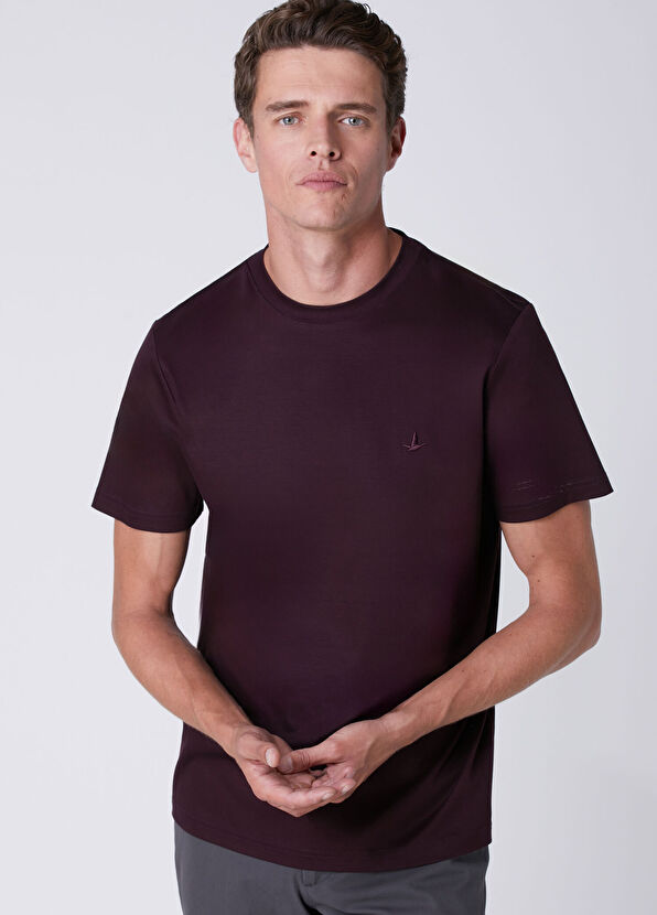 Beymen Club Regular Fit Plum Interlock Basic T-Shirt - 2