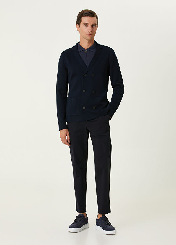 Beymen Club Comfort Fit Navy Blue Polo T-Shirt - 3