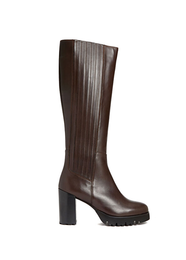 Beymen Club Kahverengi Kadın Deri Çizme - 1