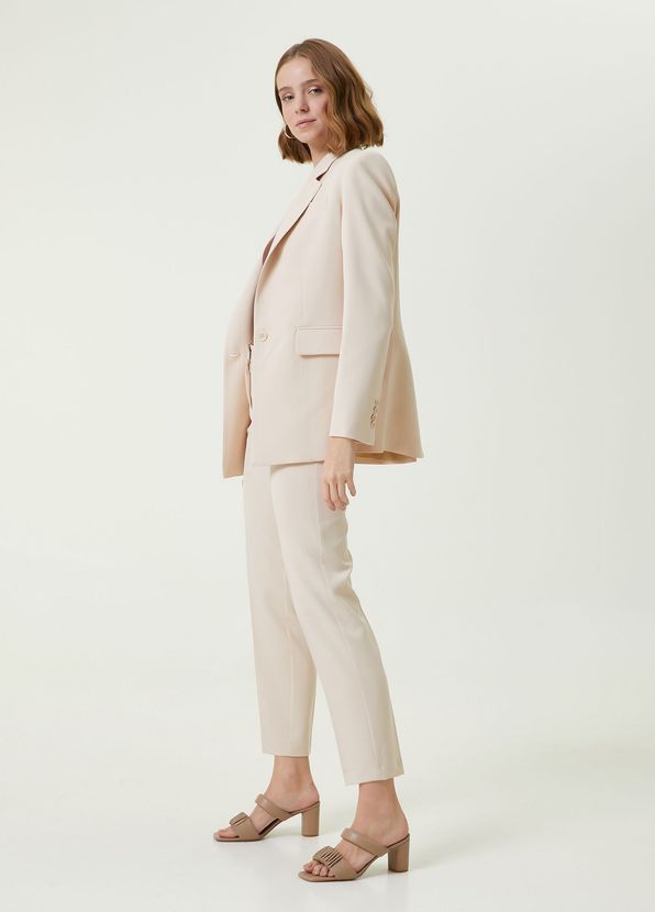 Beymen Club Bej Krep Blazer Ceket - 2