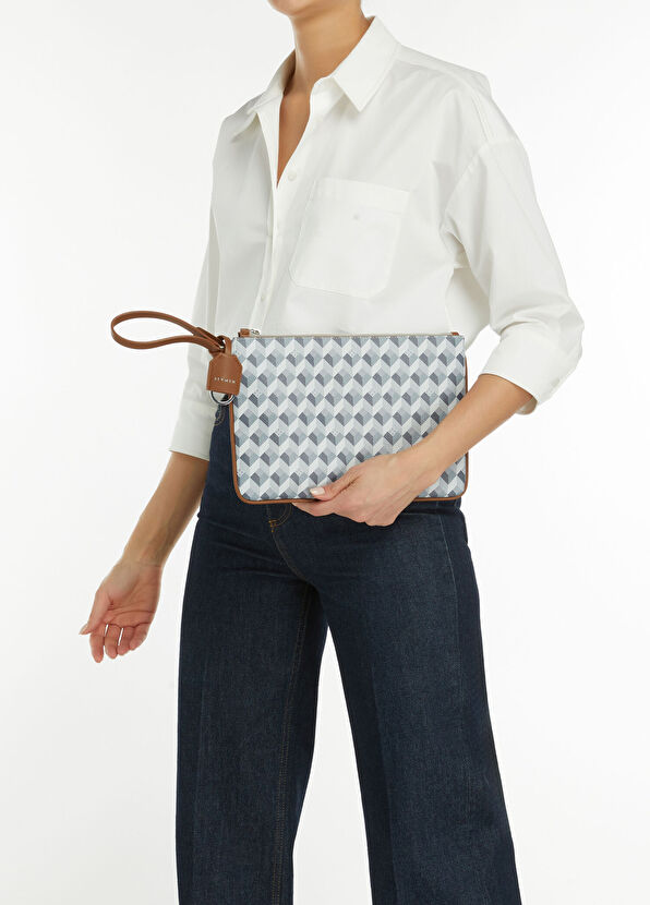 Monogram Gri Kadın El Portföyü - Görsel 3