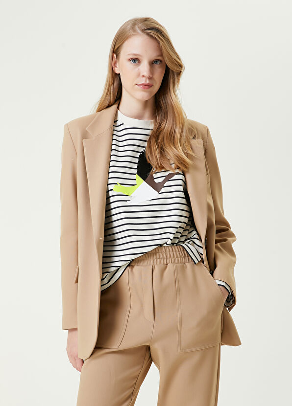 Beymen Club Bej Boyfriend Ceket - 1