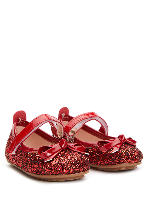 Atelier by Baby Kırmızı Simli Kız Bebek İlk Adım Ayakkabısı - 2