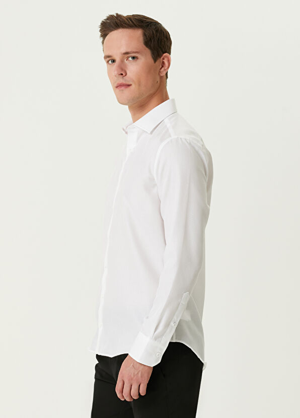 Slim Fit Non-Iron Organic Cotton Shirt Beymen Club Slim Fit Non-Iron Organic Cotton Shirt - 4