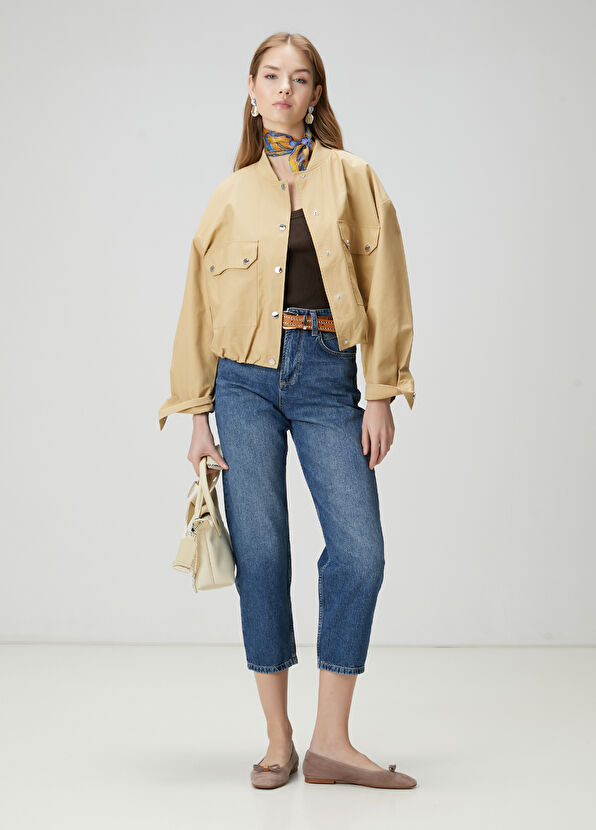 Beymen Club Beige Bomber Coat - 3