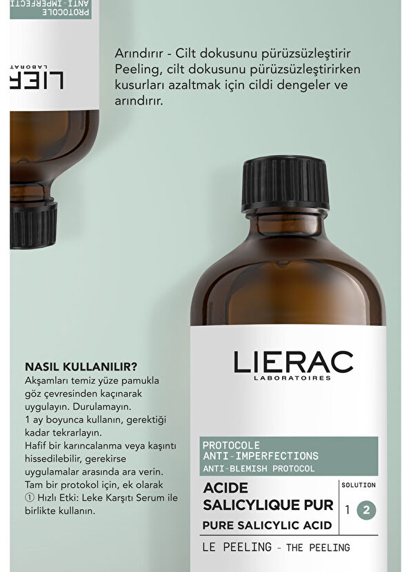 Lierac Protocol Akne Karşıtı Peeling Bakımı 100 ml  - 2