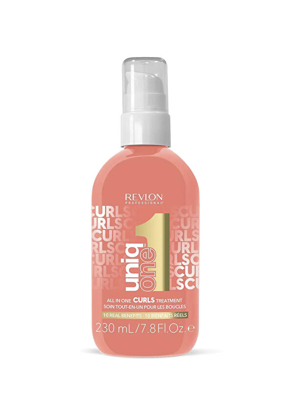 Revlon UniqOne Hair Treatment Curls Nourishing Spray Conditioner for Curly Wavy Hair 230 ml - 1