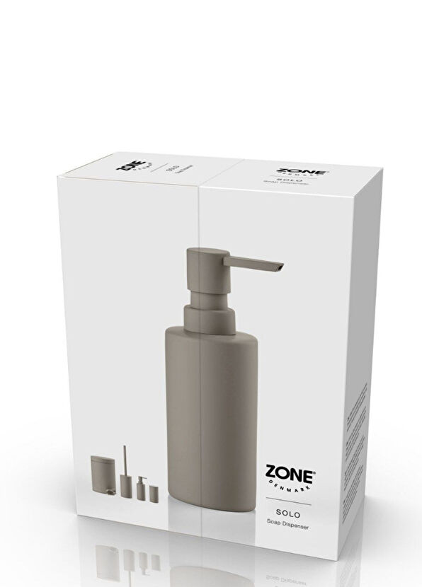 Zone Denmark Solo Taupe Porcelain Toothbrush Holder - 2