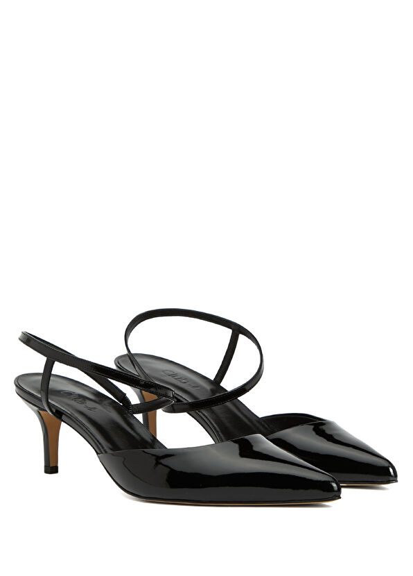 Beymen Club Siyah Deri Topuklu Ayakkabı - 2