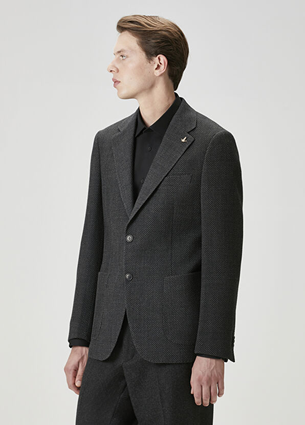 Beymen Club Antrasit Dokulu Ceket - 4