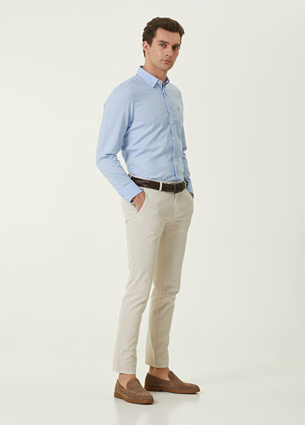 Beymen Club Comfort Fit Light Blue Oxford Shirt - 2
