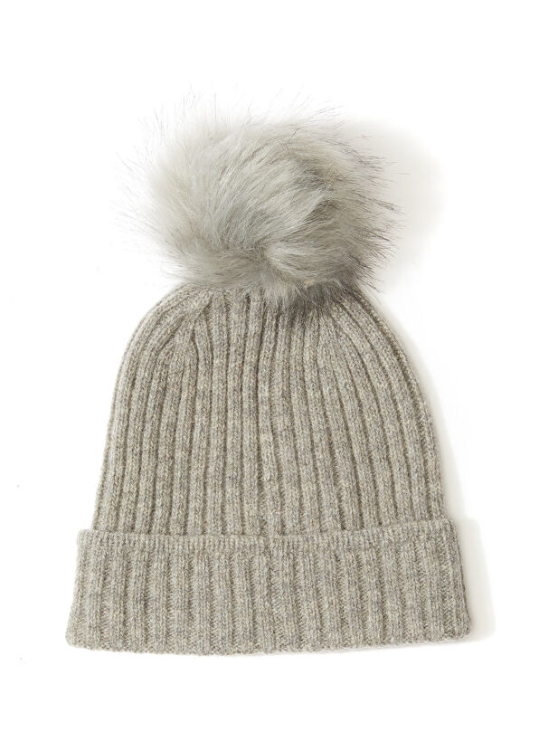 Beymen Club Gray Pom-pom Women's Wool Beanie - 2