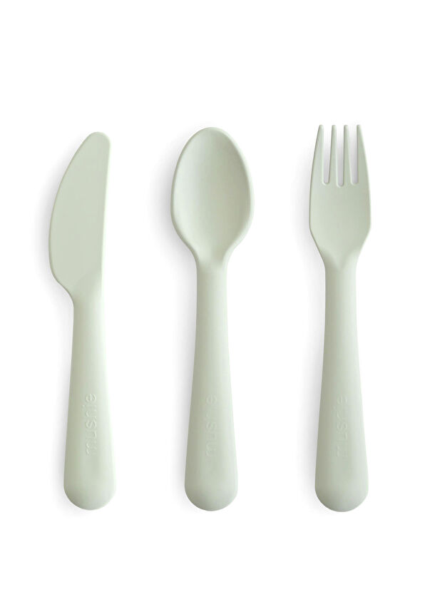 Mushie Sage Baby Kids Cutlery Set - 1