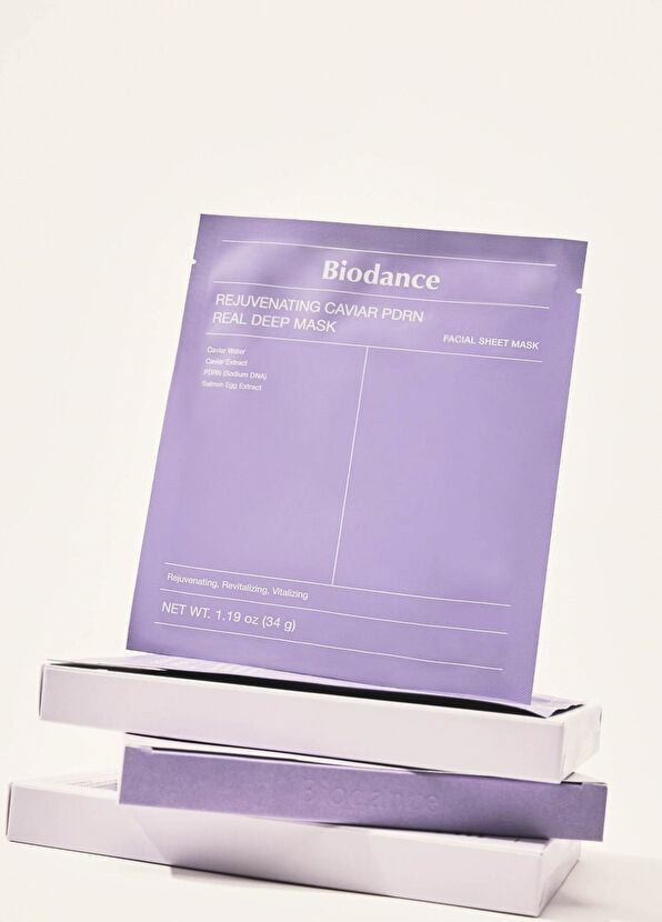 Biodance Revitalizing Caviar PDRN Real Deep Mask Nemlendirici 4'lü Kağıt Yüz Maskesi - 3