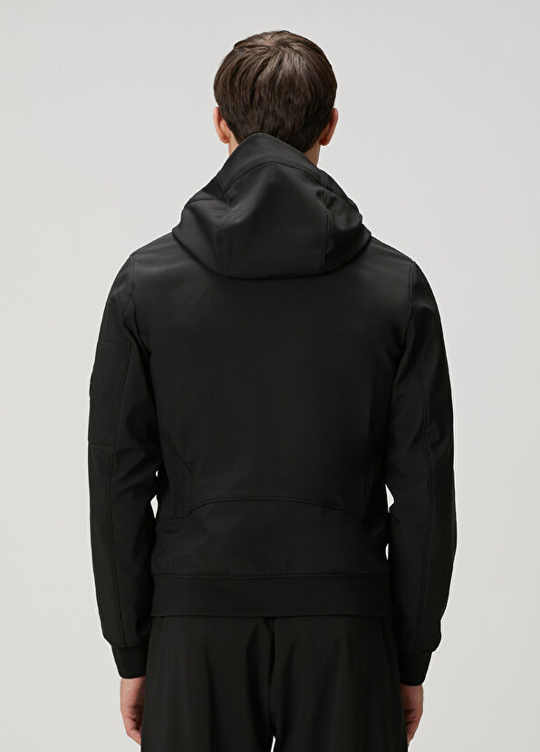 C.P. Company Black Hooded Coat - 4