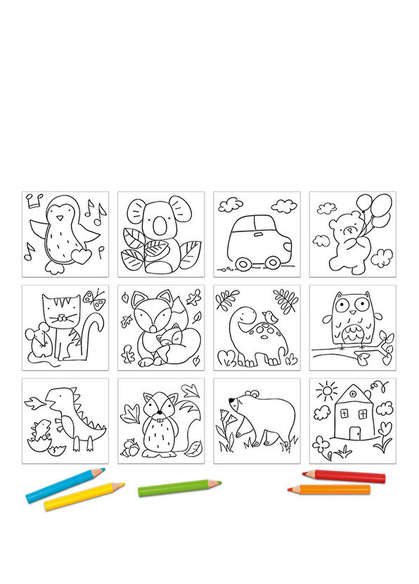 Ludattica Easy Coloring Coloring Book Set - 2