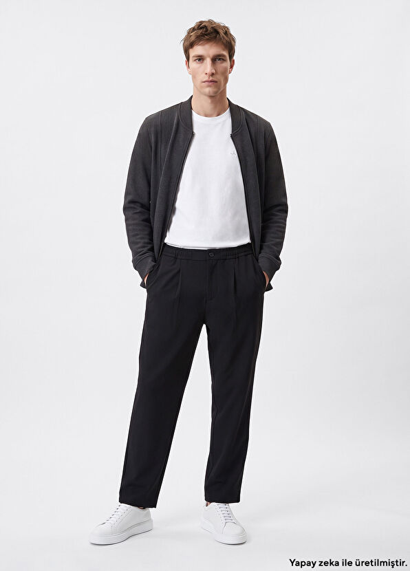 Beymen Club Black Extra Loose Pleats Trousers - 1