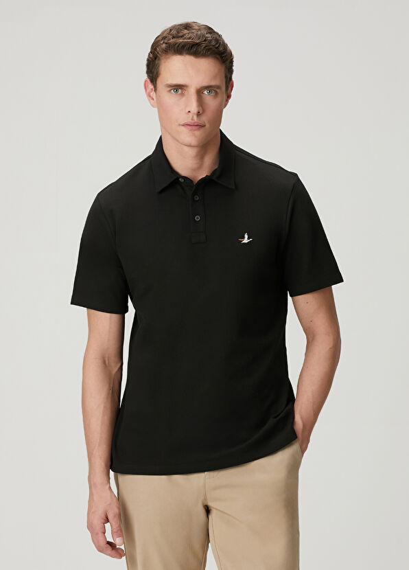 Beymen Club Comfort Fit Siyah Polo Yaka T-shirt - 2
