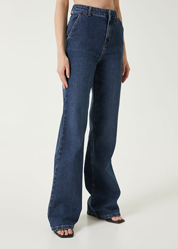 Beymen Club Mavi Flared Jean Pantolon - 2