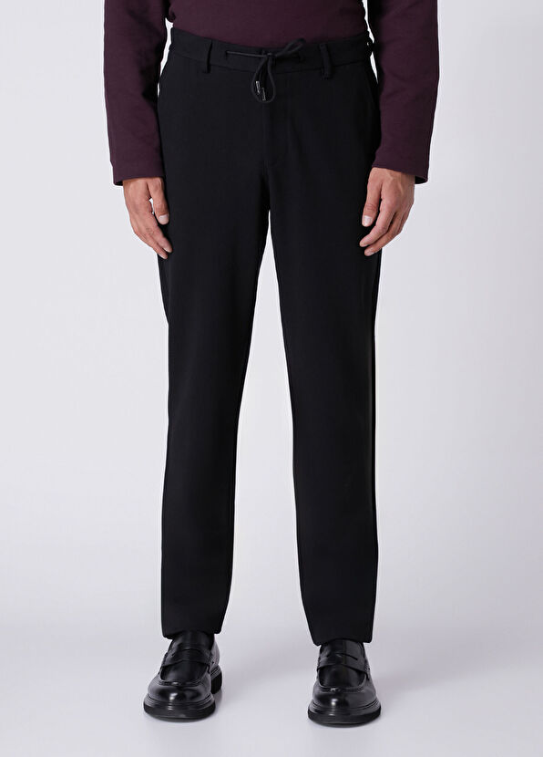 Beymen Club Regular Fit Black Diagonal Thick Sports Trousers - 2
