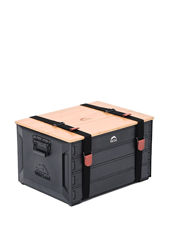 Wild Land Aluminum Folding Storage Box with Bamboo Lid 46 Lt - 1