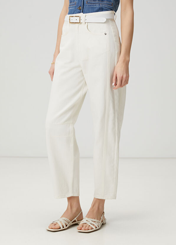 Beymen Club Ekru Slouchy Jean Pantolon - 3