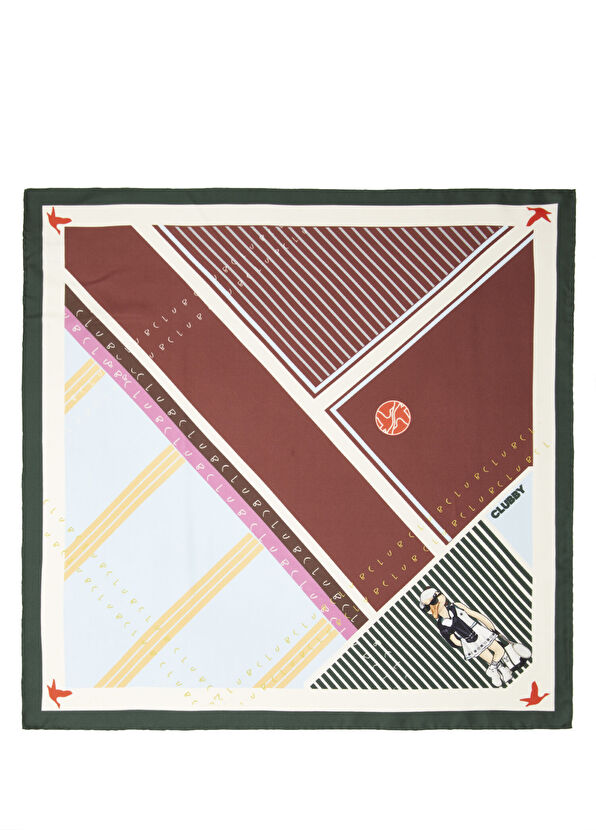 Beymen Club Clubby Multicolor Silk Scarf - 1