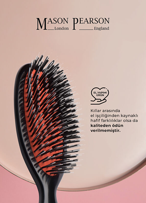 Mason Pearson Pocket Bristle Nylon BN4 Dark Saç Fırçası - 2