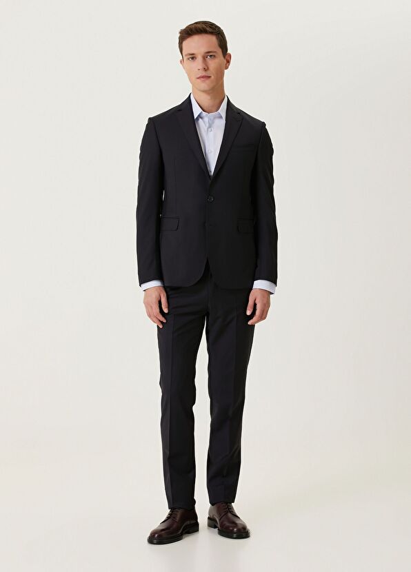 Beymen Club Navy Blue Wool Suit - 1
