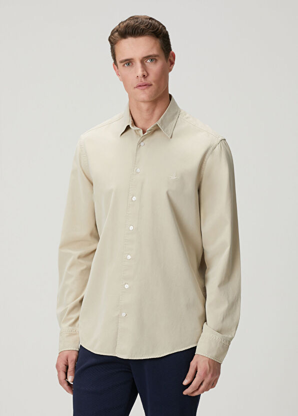 Beymen Club Comfort Fit Beige Shirt - 1