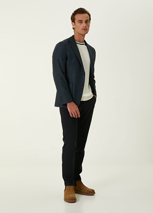 Beymen Club Koyu Gri İnce Flanel Yün Ceket - 2