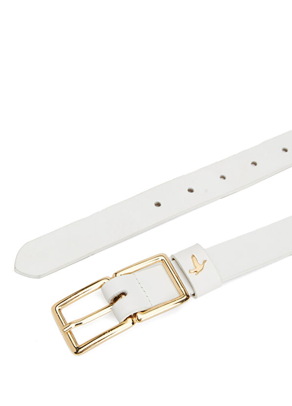 Beymen Club Beyaz Kadın Deri Kemer - 2