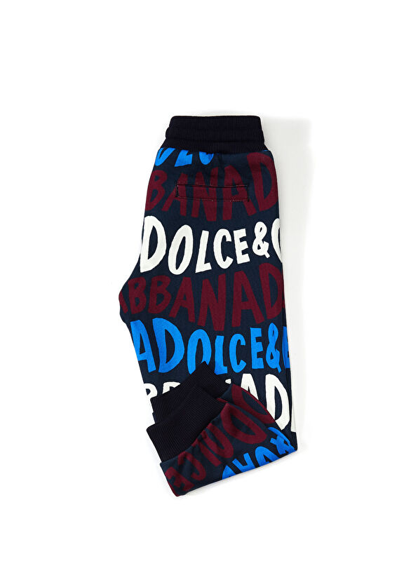 Dolce&Gabbana Geometrik Logo Desenli Erkek Çocuk Jogger Pantolon - 2