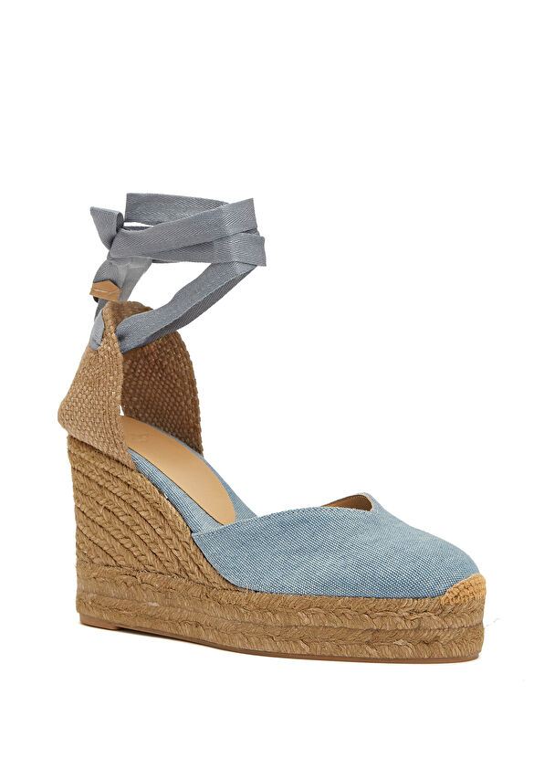 Chiara Açık Mavi Kadın Organik Pamuk Espadril - Görsel 3