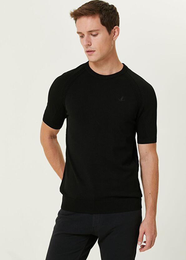 Beymen Club Black Short Sleeve Sweater - 2