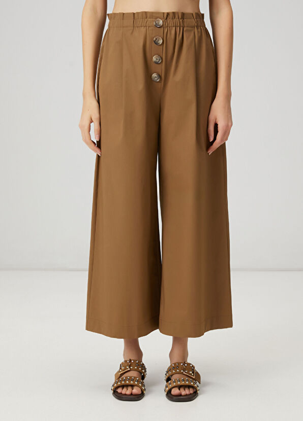 Beymen Club Khaki ruffled pants - 2