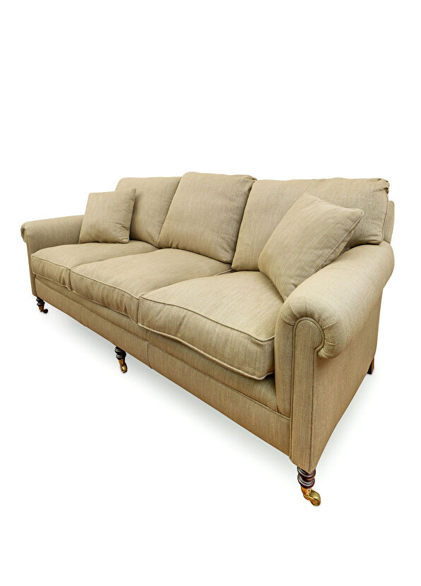 Nish Solutions George Smith Stilinde Bej Üçlü Kanepe - 3