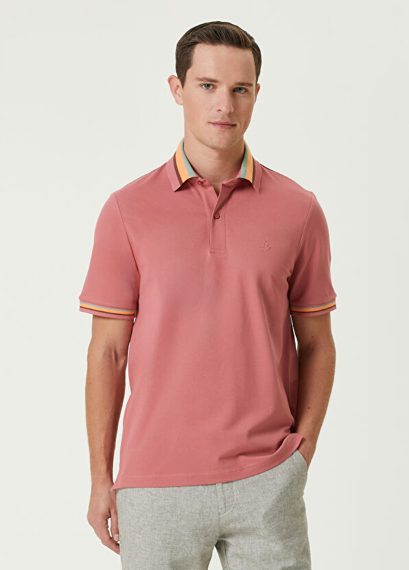 Beymen Club Comfort Fit Polo Collar Colourblocked Detailed T-s - 1