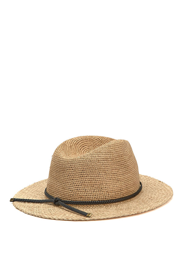 Beymen Club Bej İnce Kemerli Kadın Hasır Şapka - 2