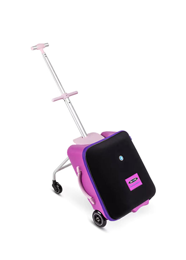 Resim Eazy Binilebilir Katlanabilir 3'ü 1 Arada 4 Tekerlekli 8 Ay+ Kabin Boy Çocuk Scooter Valiz 