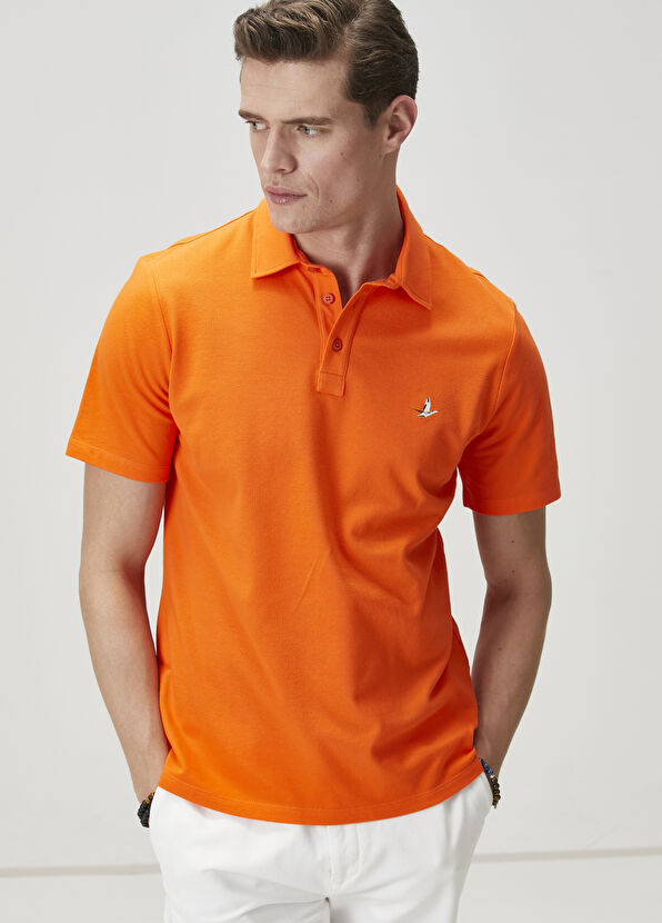 Beymen Club Comfort Fit Orange Polo T-Shirt - 3