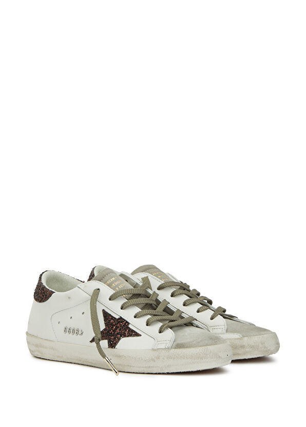 Golden Goose Super Star White Women's Leather Sneakers - 2