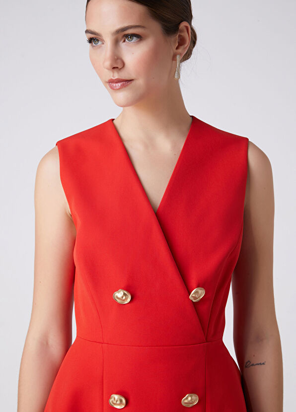 Beymen Club Red Mini Evening Dress - 3