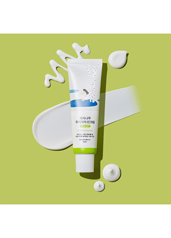 Round Lab Birch Juice Mild-Up Sunscreen Cilt Tonu Eşitleyici Nemlendirici Huş Ağacı Özlü Mineral Güneş Kremi 50 ml - 2